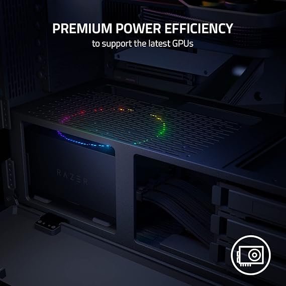 Razer Katana Chroma 850W Platinum Power Supply Unit (RC21-01840200-R3W1) - ARGB Lighting and Reliable Performance thumbnail 6