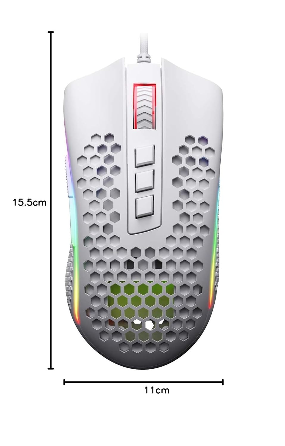 REDRAGON STORM HONEYCOMB WIRED GAMING MOUSE M808-RGB thumbnail 10