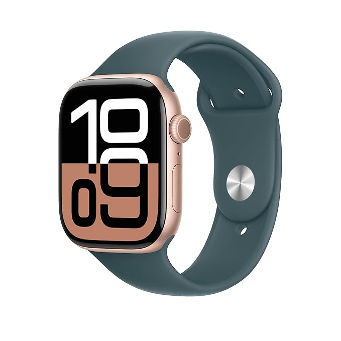 APPLE WATCH 46MM LAKE GREEN SPORT BAND S/M MXLQ3 thumbnail 3