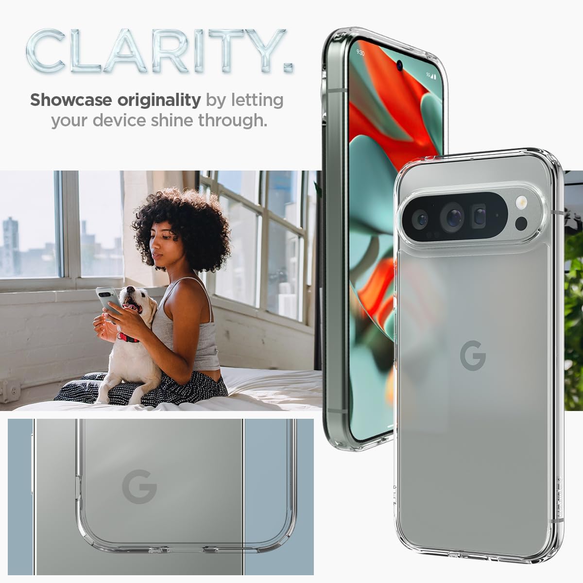 LIKGUS GOOGLE PIXEL 10 PRO XL CASE CLEAR thumbnail 8