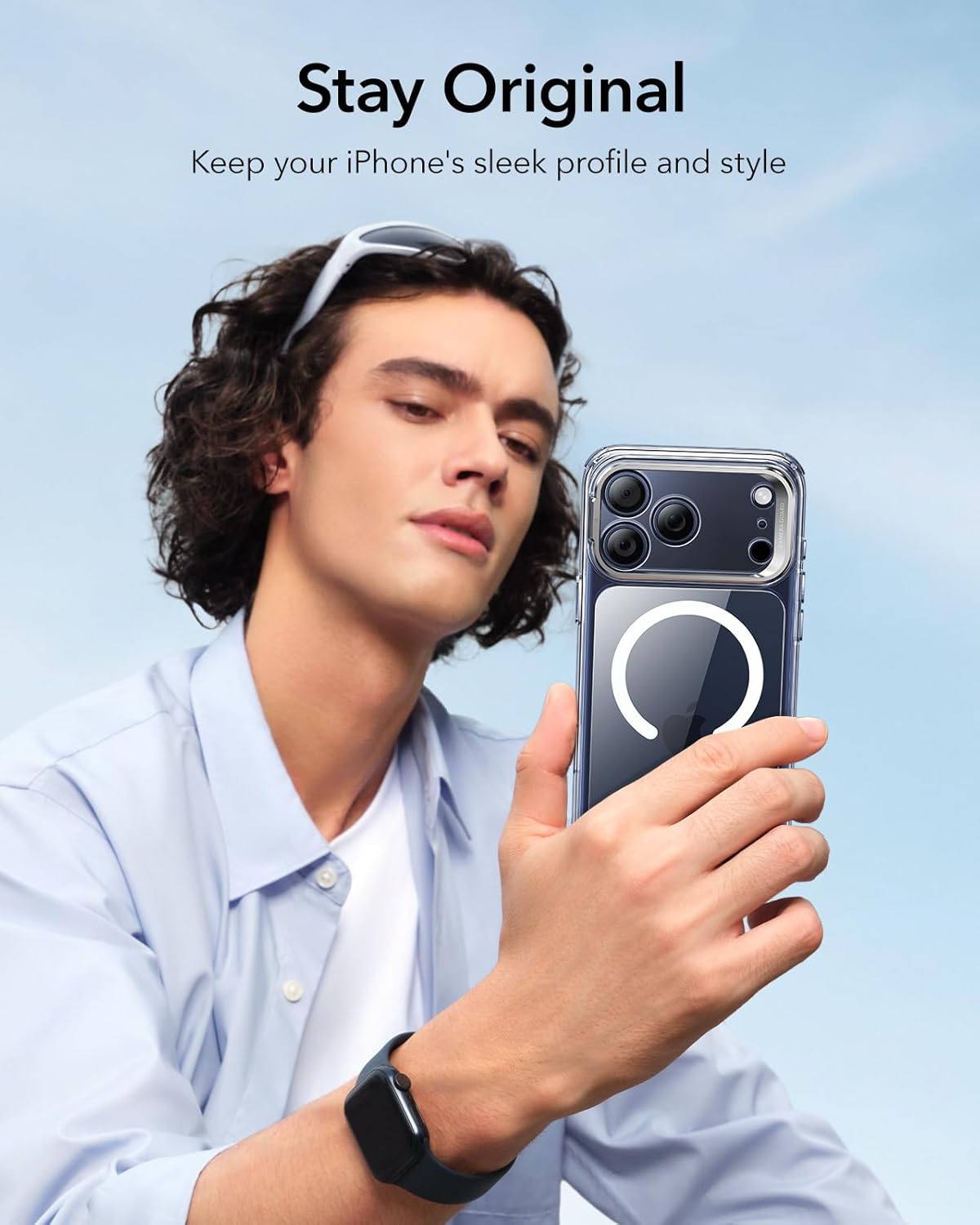 ESR CLASSIC HYBRID MAGNETIC CASE CAM CONTROL COMPATIBLE WITH IPHONE 17 PRO CLEAR thumbnail 9
