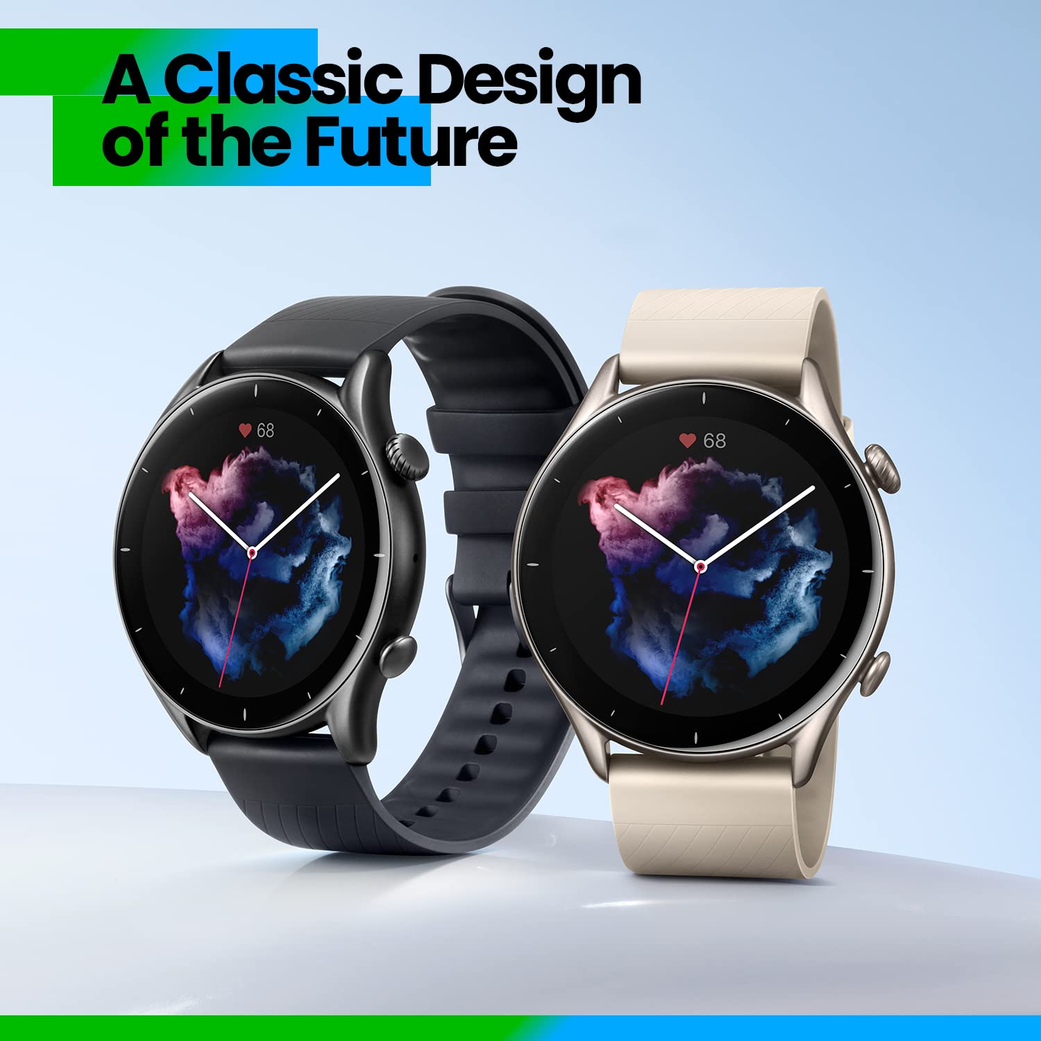 AMAZFIT GTR3 SMART WATCH MOONLIGHT GRAY thumbnail 2