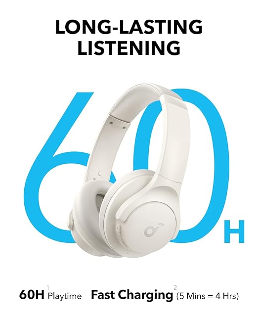 ANKER SOUNDCORE Q11I WIRELESS HEADPHONE WHITE A3005H21 thumbnail 4