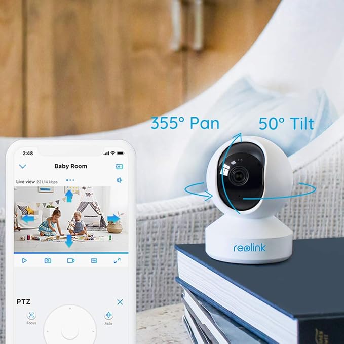 REOLINK WIFI SERIES 4MP SUPER HD PAN & TILT WIFI CAMERA WCEP4MP04PT thumbnail 2