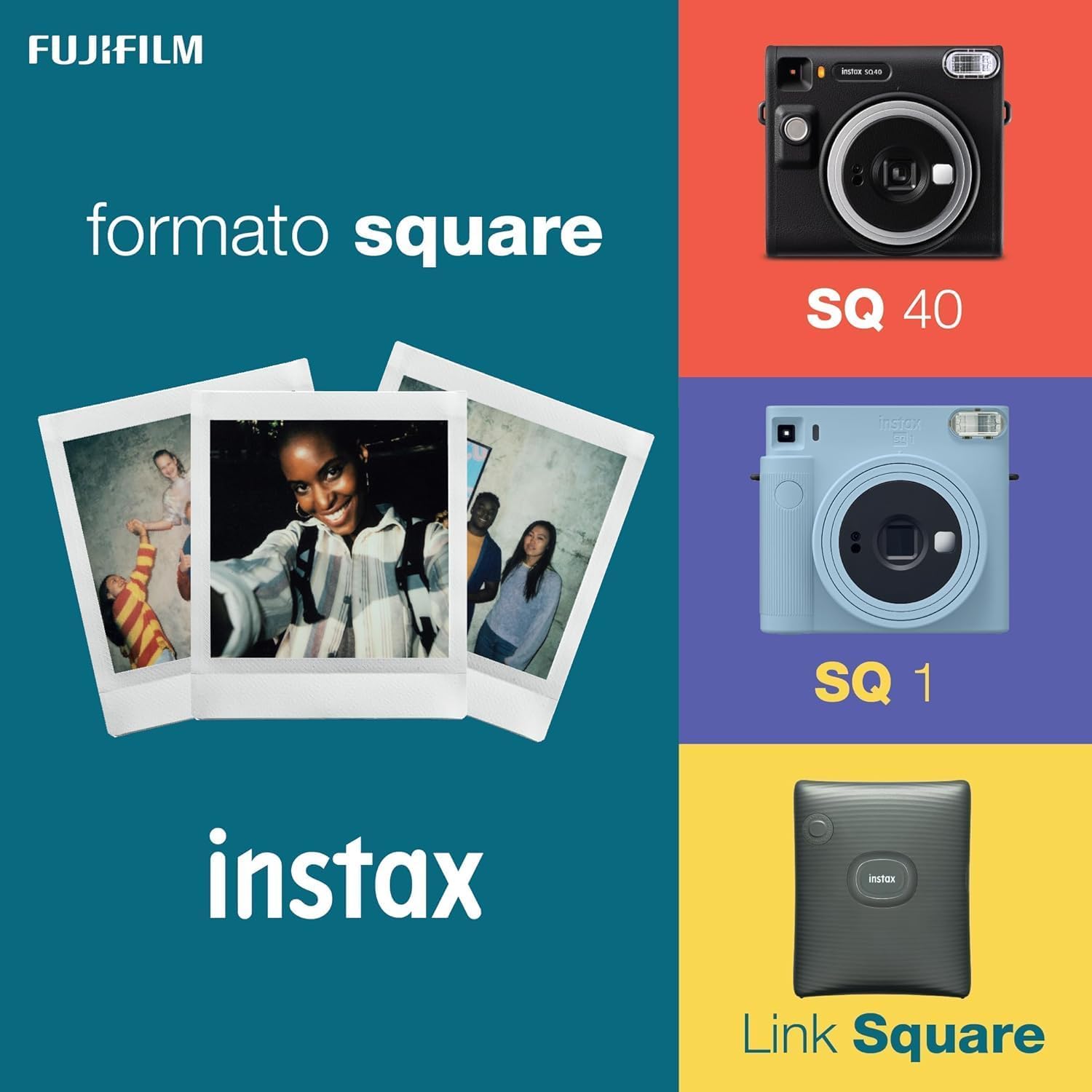 FUJIFILM INSTAX SQUARE SQ 40 INSTANT CAMERA BLACK thumbnail 7