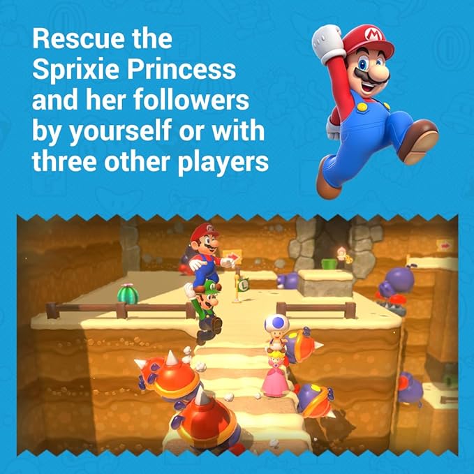 NINTENDO SWITCH SUPER MARIO 3D WORLD+BOWSERS FURY GAME CD thumbnail 5