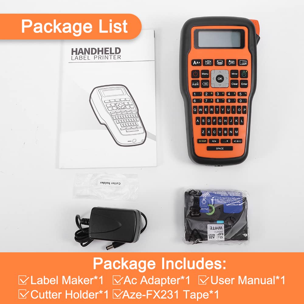 HANDHELD LABEL PRINTER ORANGE E1000 PRO thumbnail 8