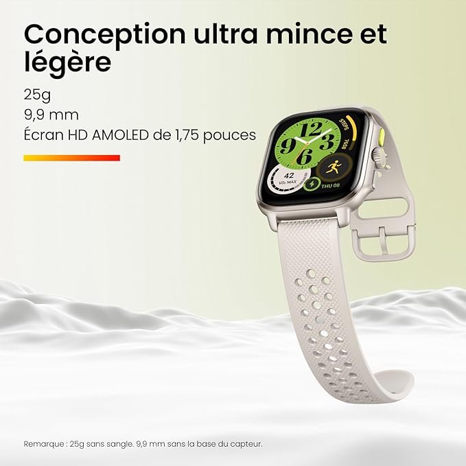 Amazfit Cheetah 47mm Smart Watch (Square, A2294) - Winner Champagne, GPS, Fitness Tracking thumbnail 3