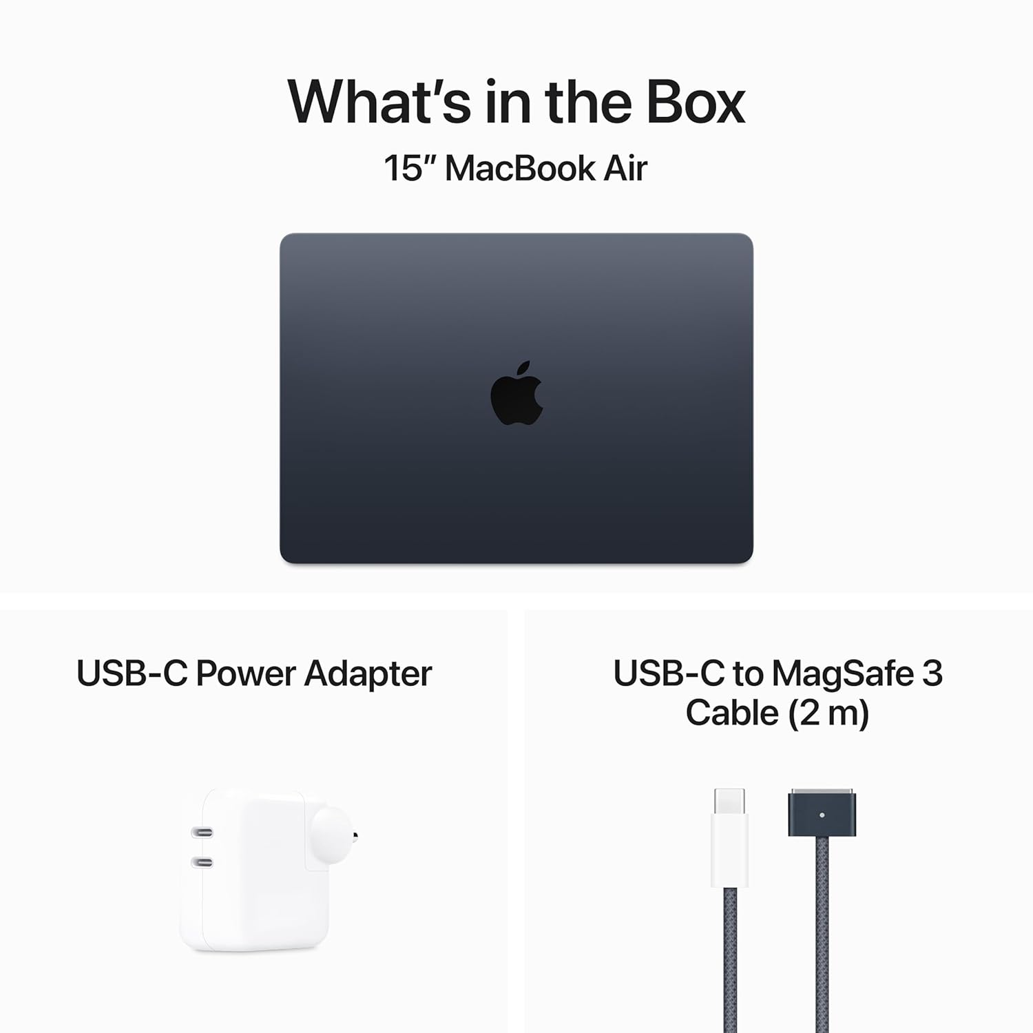 APPLE MACBOOK AIR 15 INCH M3 CHIP WITH 8 CORE CPU 10 CORE GPU 16GB 512GB MIDNIGHT ARABIC MXD43 thumbnail 6