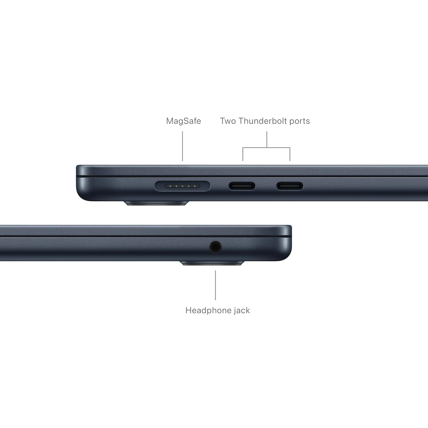 APPLE MACBOOK AIR 15 INCH M3 CHIP WITH 8 CORE CPU 10 CORE GPU 16GB 512GB MIDNIGHT ARABIC MXD43 thumbnail 4