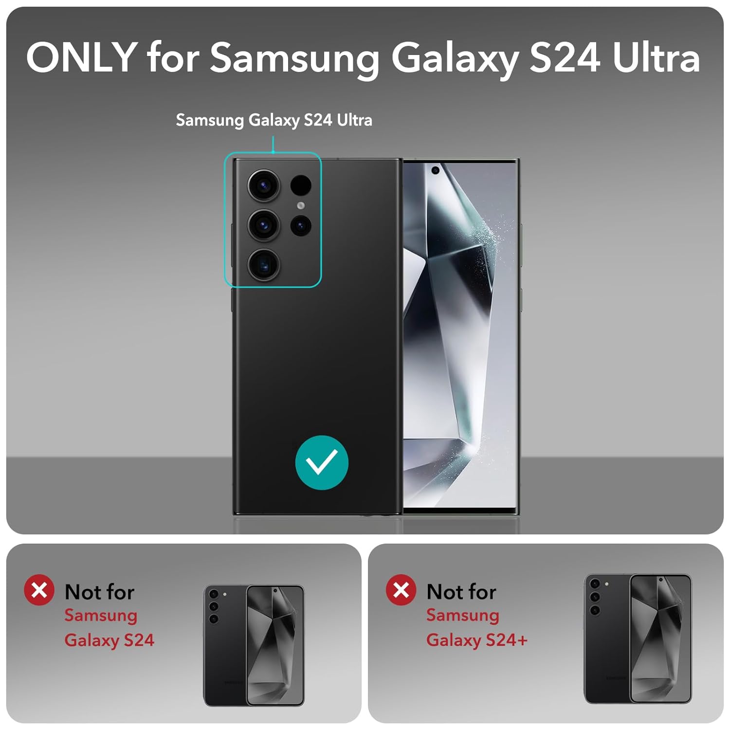 ESR SAMSUNG S25 ULTRA CLASSIC HYBRID CASE CLEAR BLACK thumbnail 3