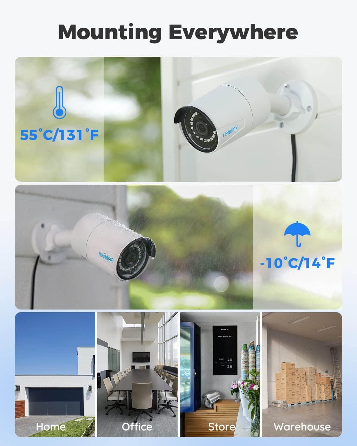 REOLINK PRO SERIES 5MP SUPER HD  POE SECURITY CAMERA P320 PC510AB2KO1 thumbnail 7