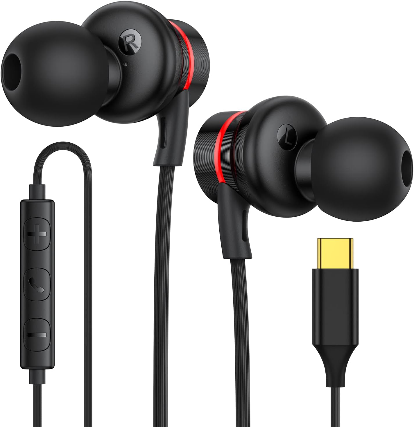 EPICARMA SONICCORE HI-FI USB-C WIRED EARPHONE BLACK EA-SC120-BK thumbnail 2