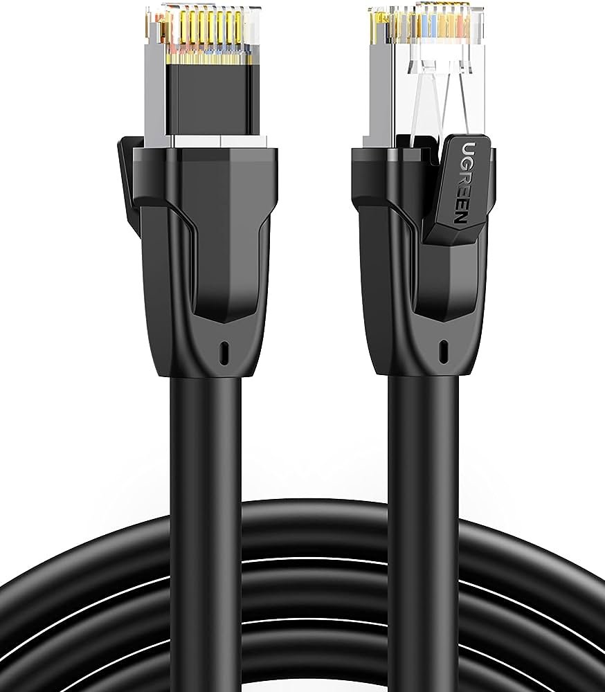 UGREEN CAT8 PURE COPPER ETHERNET CABLE 20M BLACK 80728