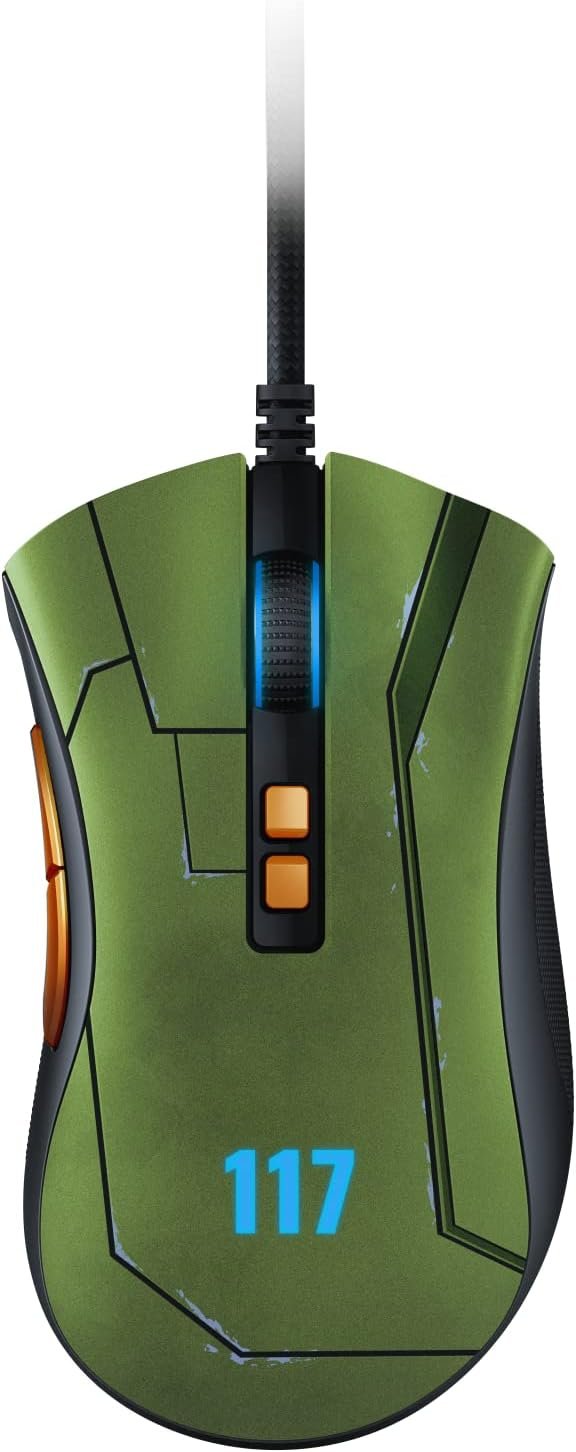 RAZER DEATHADDER V2-WIRED GAMING MOUSE-HALO INFINITE EDT RZ01-03210300-R3M1
