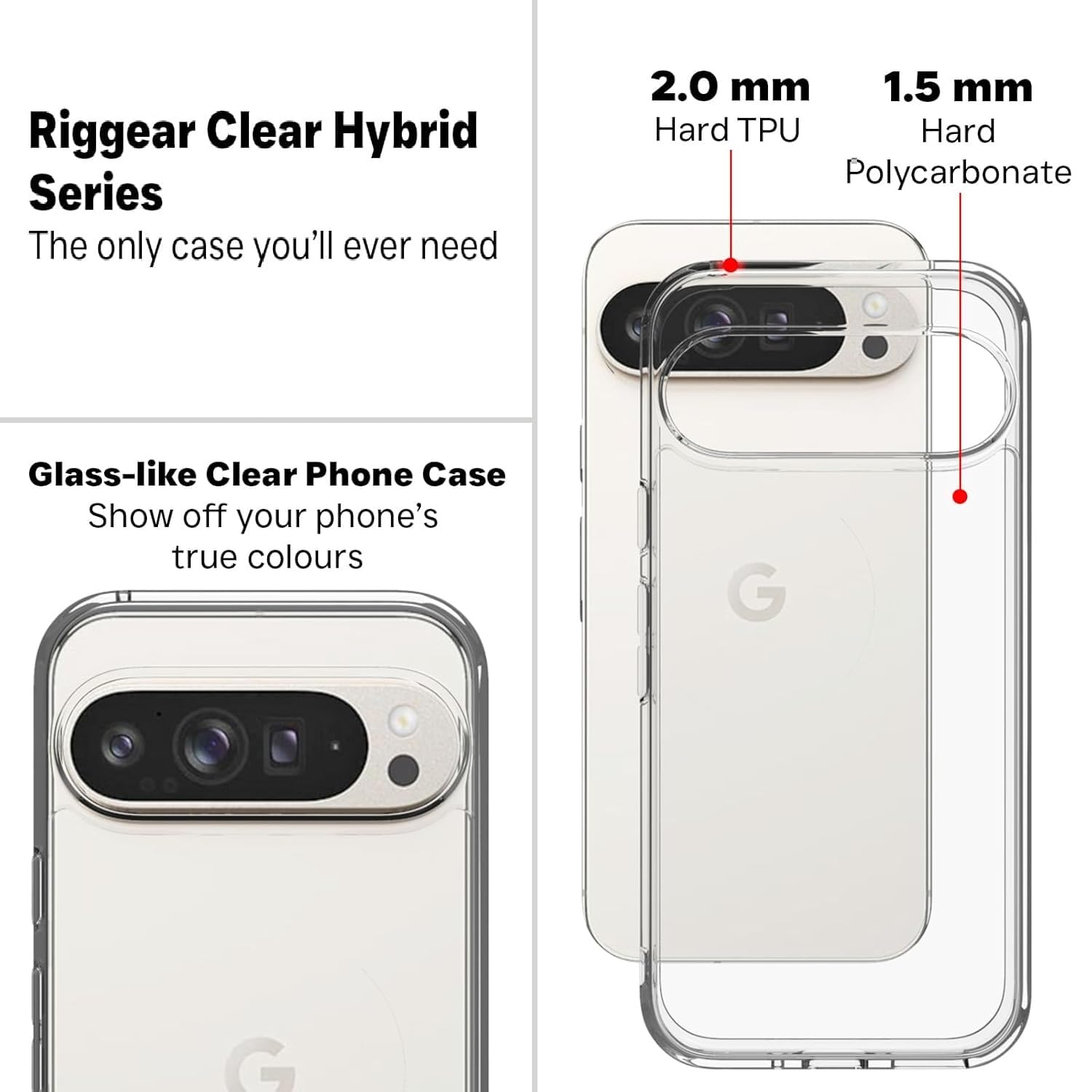 LIKGUS GOOGLE PIXEL 10 PRO XL CASE CLEAR thumbnail 3
