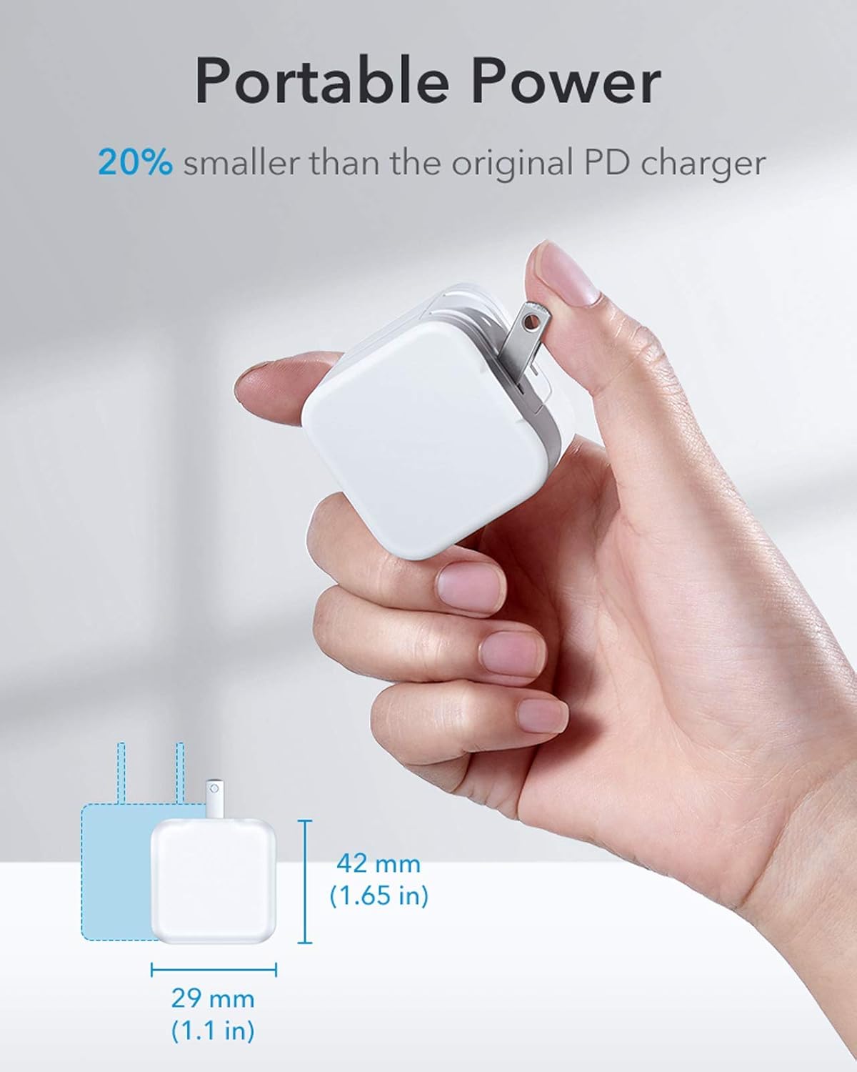 ESR 20W MINI PD CHARGER WITH TYPE C CABLE WHITE thumbnail 6