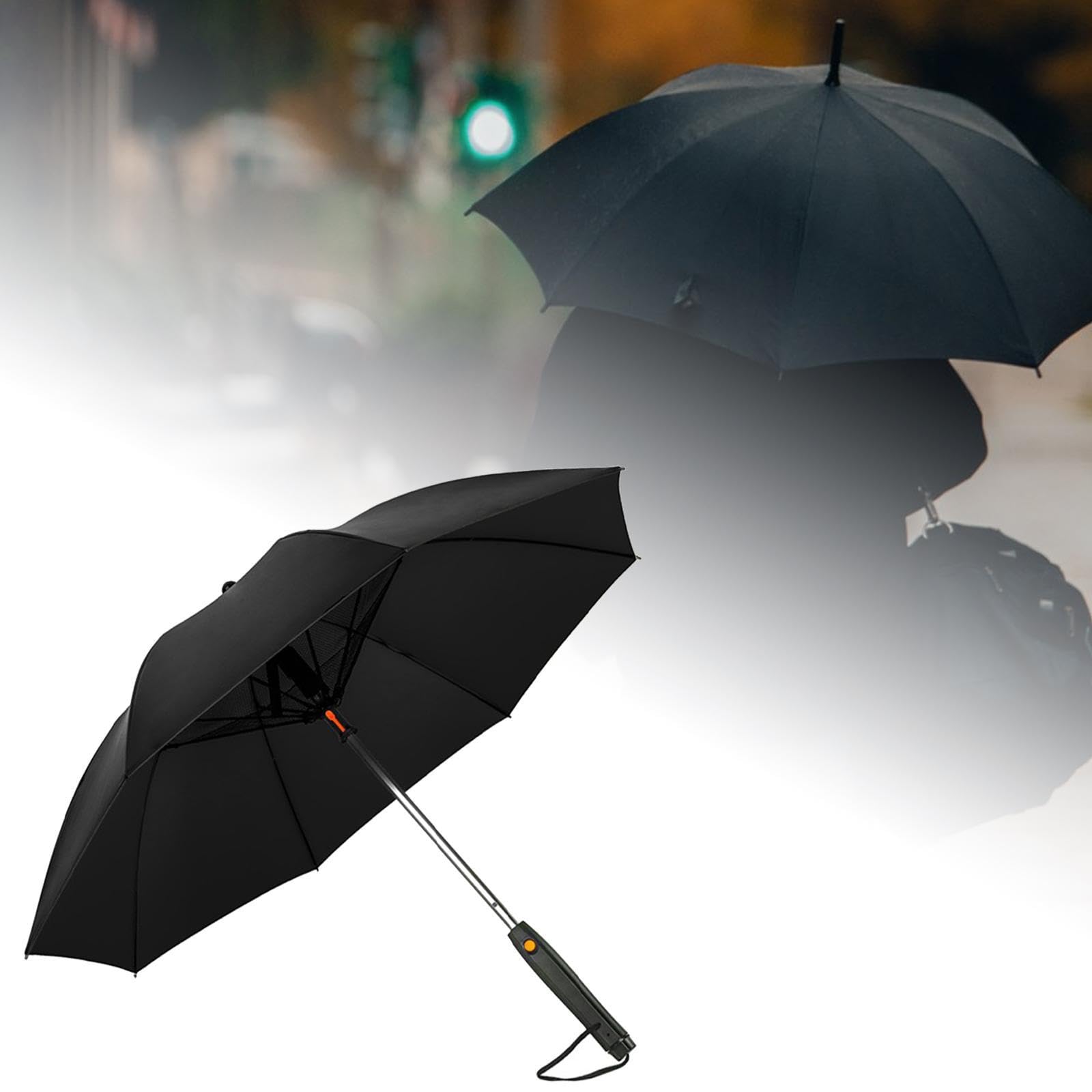 UMBRELLA WITH FAN DRY BATTERY BLACK thumbnail 4