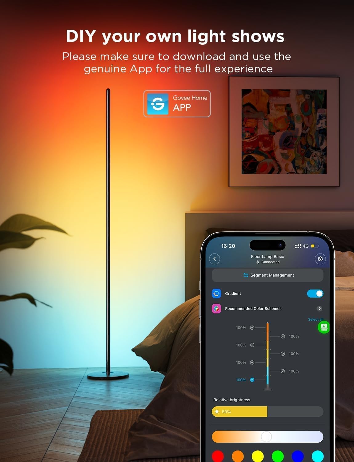 GOVEE SMART CORNER FLOOR LAMP LITE thumbnail 5