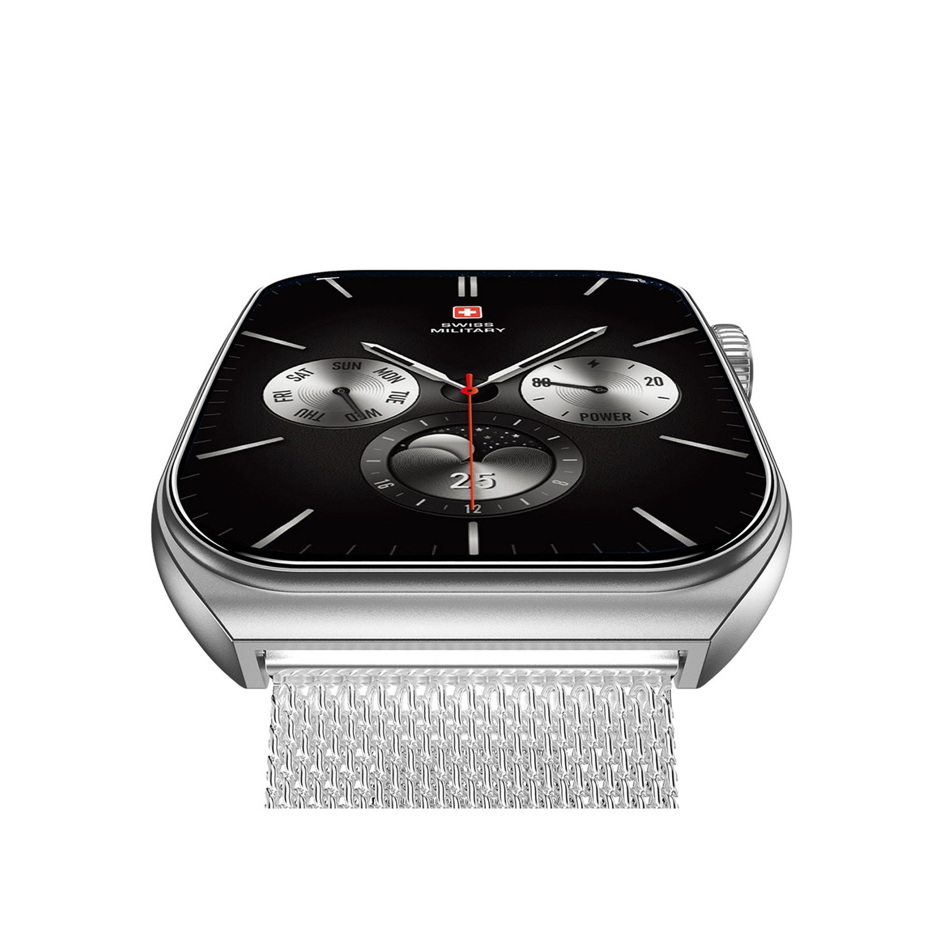 SWISS MILITARY ALPS 3 SMART WATCH SILVER thumbnail 4
