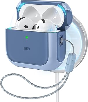 ESR ORBIT HYBRID CASE (HALO LOCK) COMPATIBLE WITH AIRPODS 4 BLUE 1CO110401