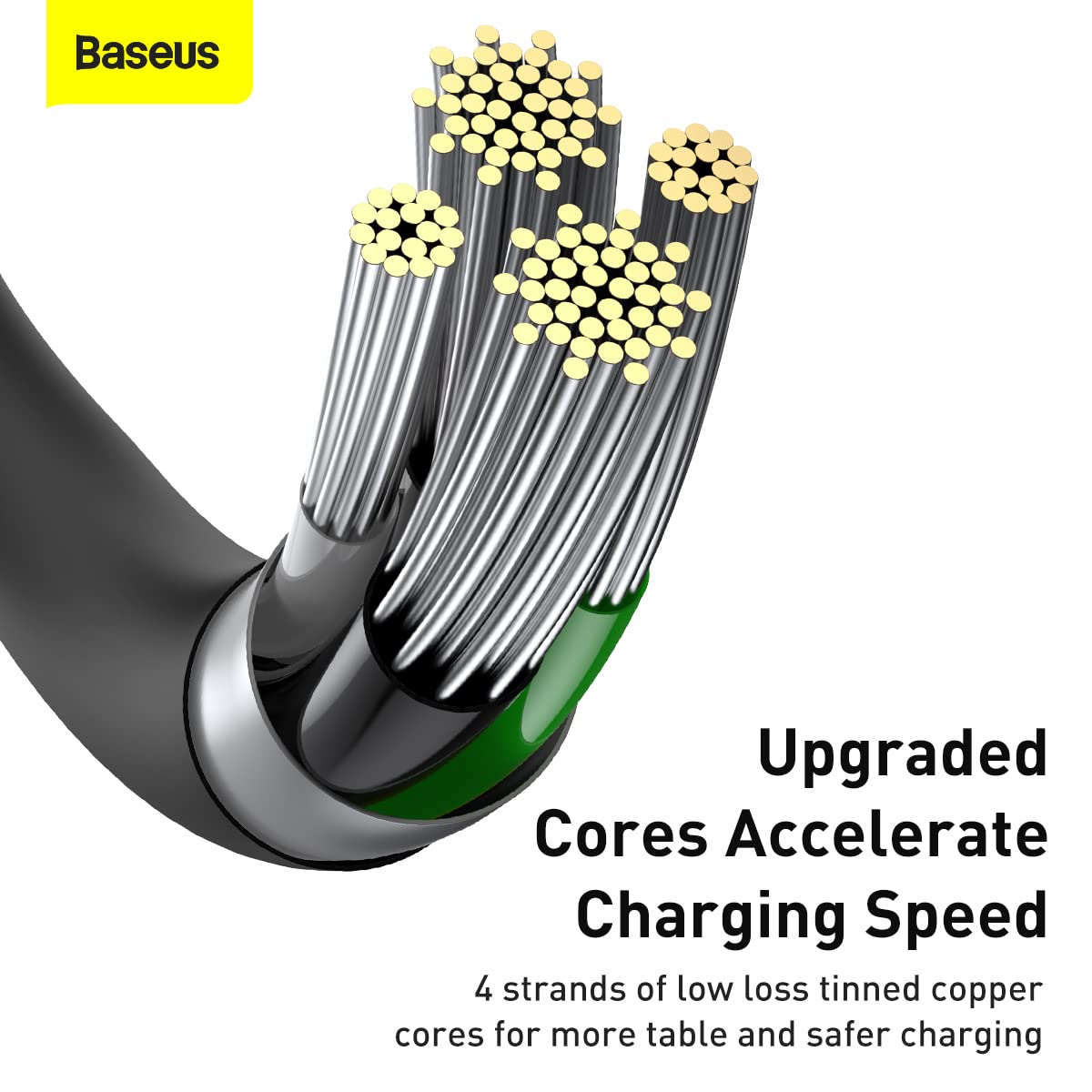 BASEUS USB TO MICRO 2A DATA CABLE 1M BLACK thumbnail 5