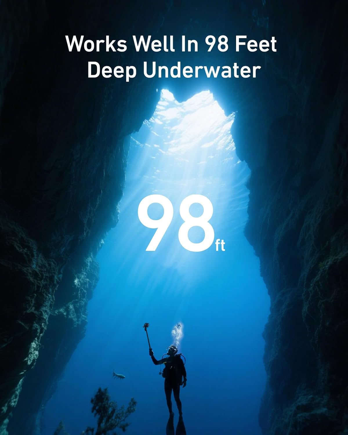 TELESIN GOPRO HERO 12 UNDER WATER SELFIE STICK WITH REMOTE CONTROL GP-WBT-001 thumbnail 5