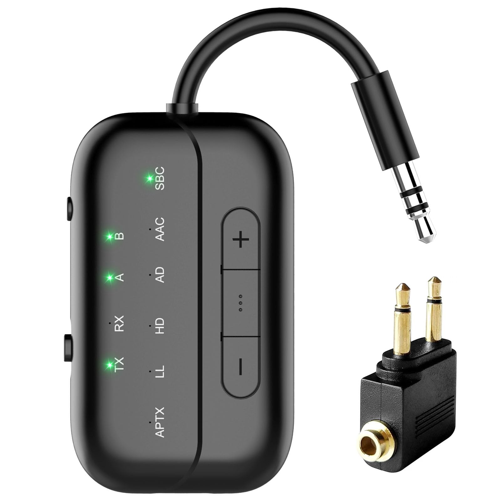 BLUPEBBLE AIRLYNC BLUETOOTH AIRPLANE ADAPTER BLACK BP-AIRYLNC-BK thumbnail 2