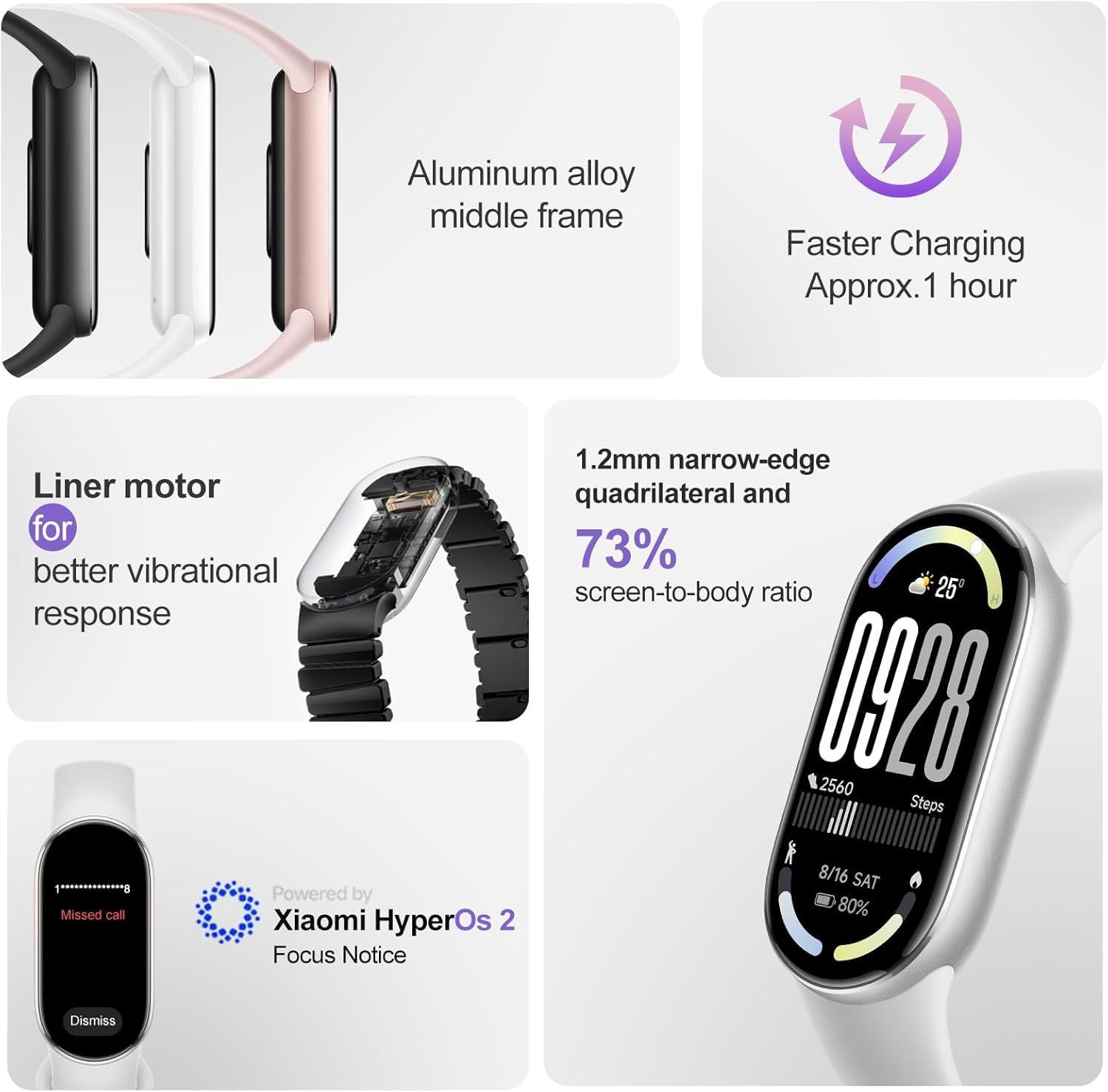 XIAOMI SMART BAND 10 CERAMIC EDITION PEARL WHITE thumbnail 2