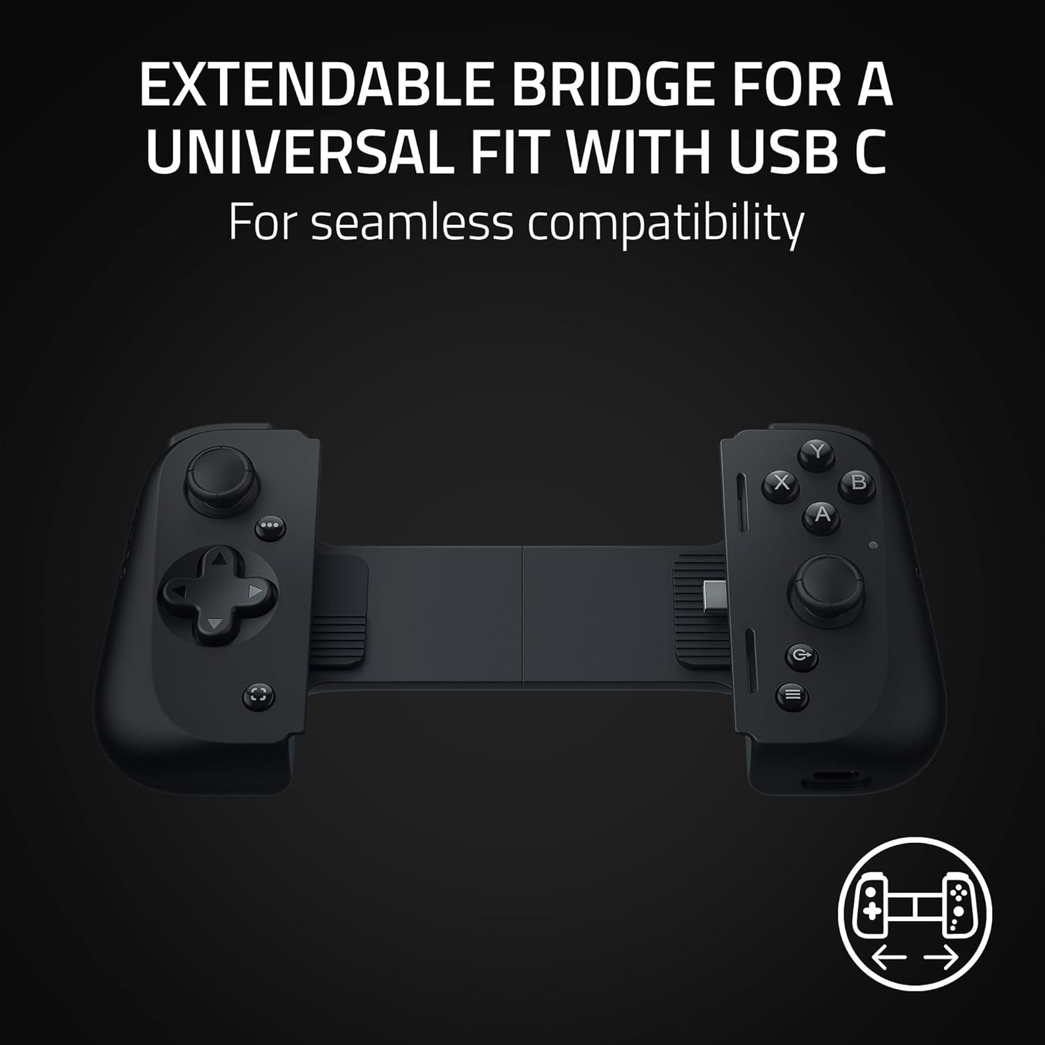 RAZER KISHI V2 USB-C MOBILE GAMING CONTROLLER FOR IPHONE AND ANDROID BLACK RZ06-05110100-R3M1 thumbnail 5