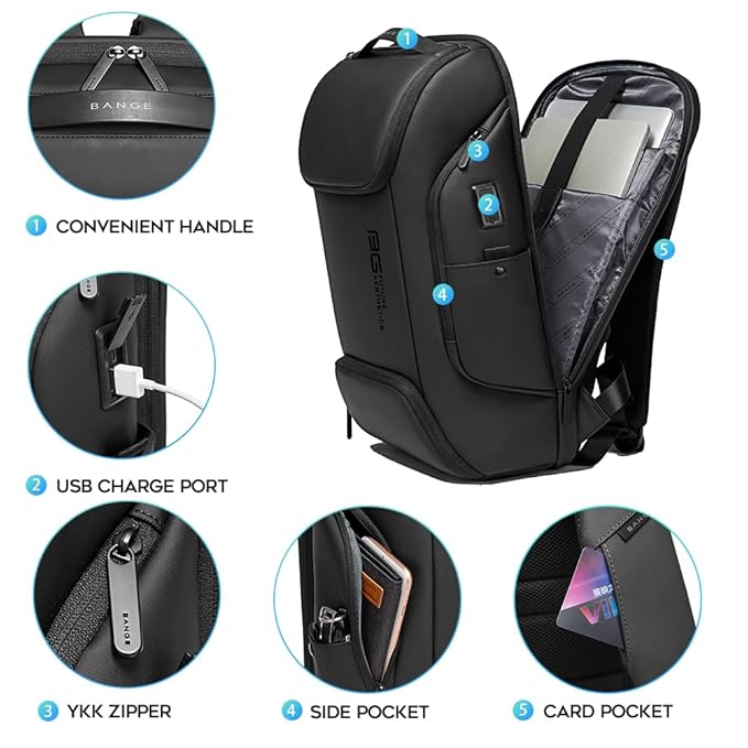 BANGE BACKPACK BLACK BG-7267 thumbnail 3