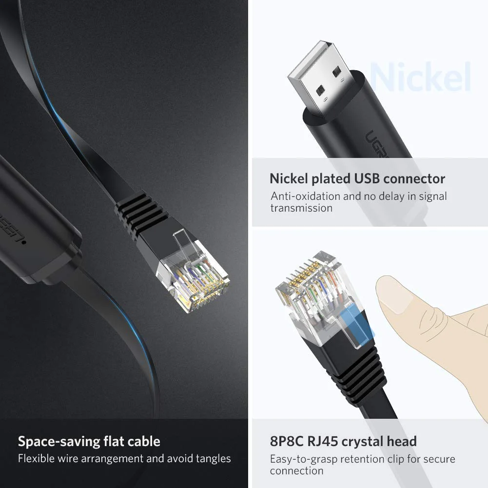 UGREEN USB TO RJ45 CONSOLE CABLE 1.5M 50773 thumbnail 3