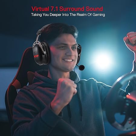 REDRAGON OVER-EAR AURORA GAMING HEADSET BLACK H376BR thumbnail 3