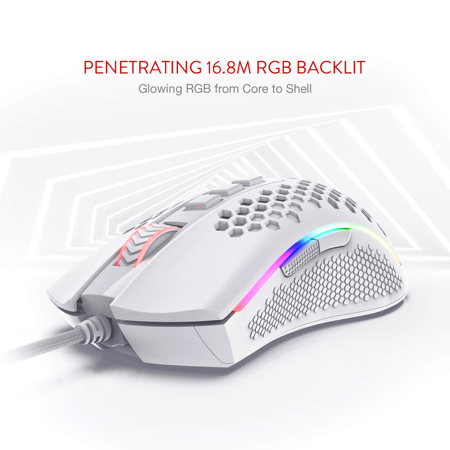 REDRAGON STORM HONEYCOMB WIRED GAMING MOUSE M808-RGB thumbnail 7