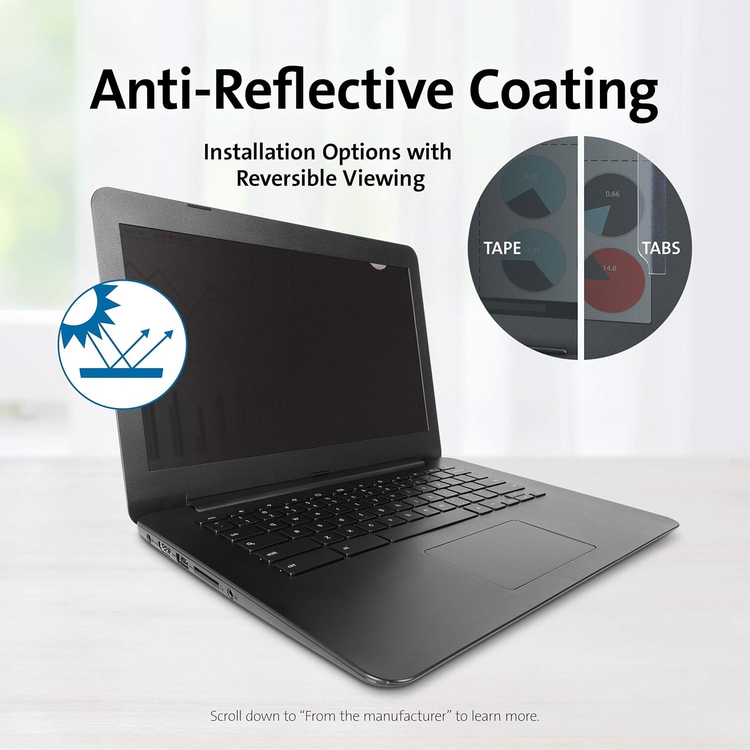 KENSINGTON PRIVACY SCREEN FILTERS FOR 14 LAPTOP K55801WW thumbnail 2