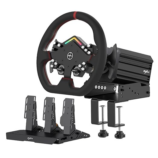 PXN Bundle Gaming Steering Wheel Direct Drive Servo Racing Wheel for Xbox Series & PS4 - PXN-V12 Lite