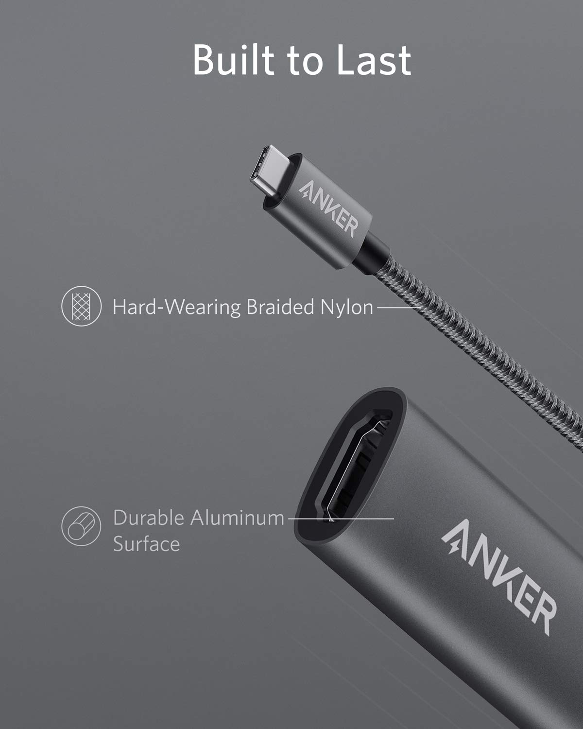 ANKER POWEREXPAND + USB-C TO HDMI ADAPTER GRAY A8312HA1 thumbnail 6
