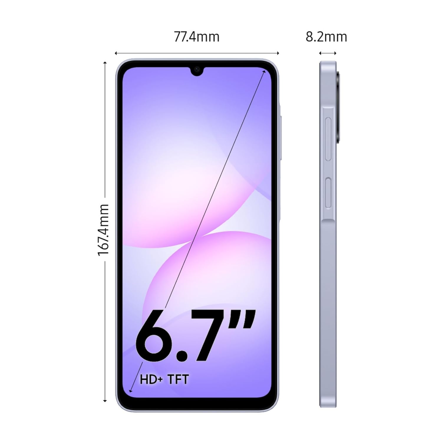 SAMSUNG GALAXY A07 5G 8GB-256GB LIGHT VIOLET SM-A076B thumbnail 5