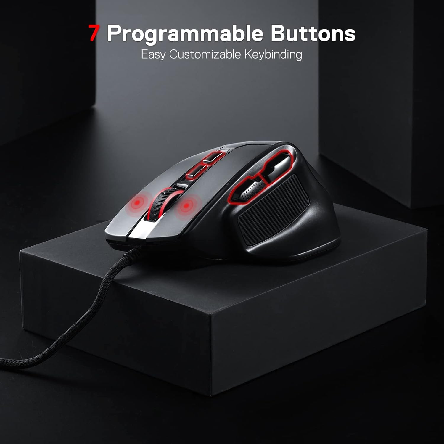 REDRAGON BULLSEYE PRO WIRELESS GAMING MOUSE BLACK M806RGB-PRO thumbnail 8