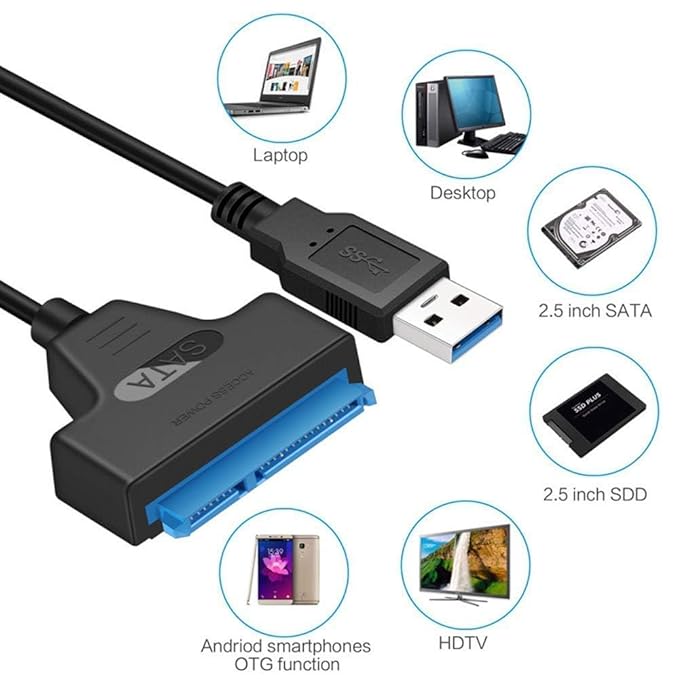 S-TEK USB 3.0 TO SATA CONVERTER CABLE thumbnail 3
