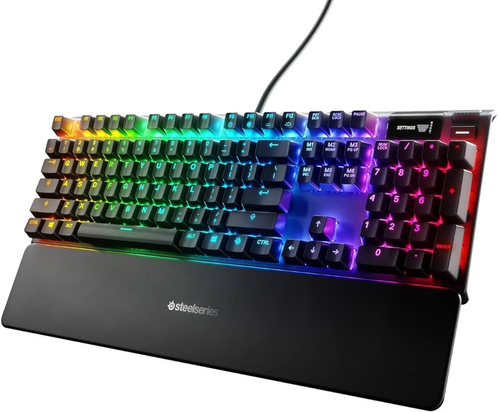 SteelSeries Apex 7 Gaming Keyboard featuring Blue Switches - 64774
