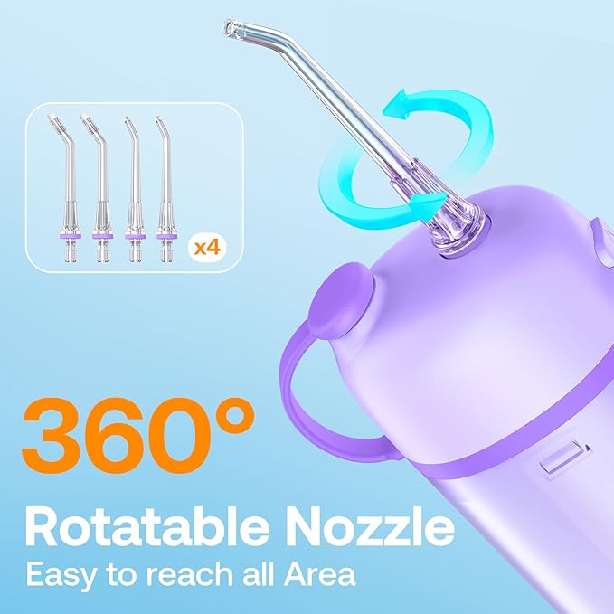 BITVAE WATER FLOSSER P1 CORDLESS PORTABLE MINI ORAL IRRIGATOR WHITE BV-P1 thumbnail 7