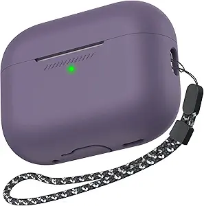 AHASTYLE AIRPODS PRO 2 SILICONE PROTECTIVE CASE DARK PURPLE PT193-DP