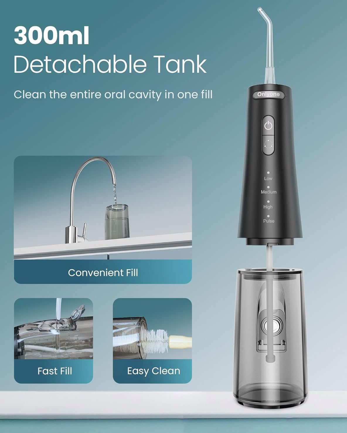 IRRIGATOR HEALTH SMART ORAL IRRIGATOR WATER FLOSSER WHITE 1001 thumbnail 5
