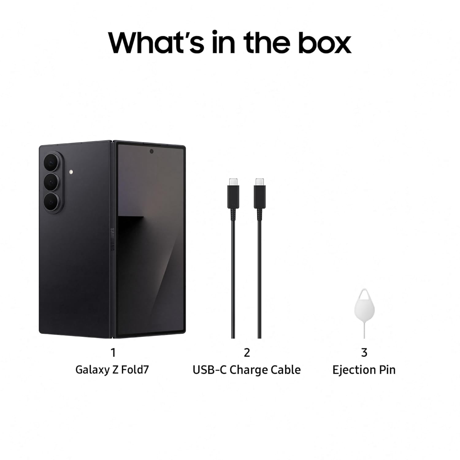 SAMSUNG GALAXY Z FOLD 7 5G 16GB 1TB JET BLACK SM-F966B/DS thumbnail 6