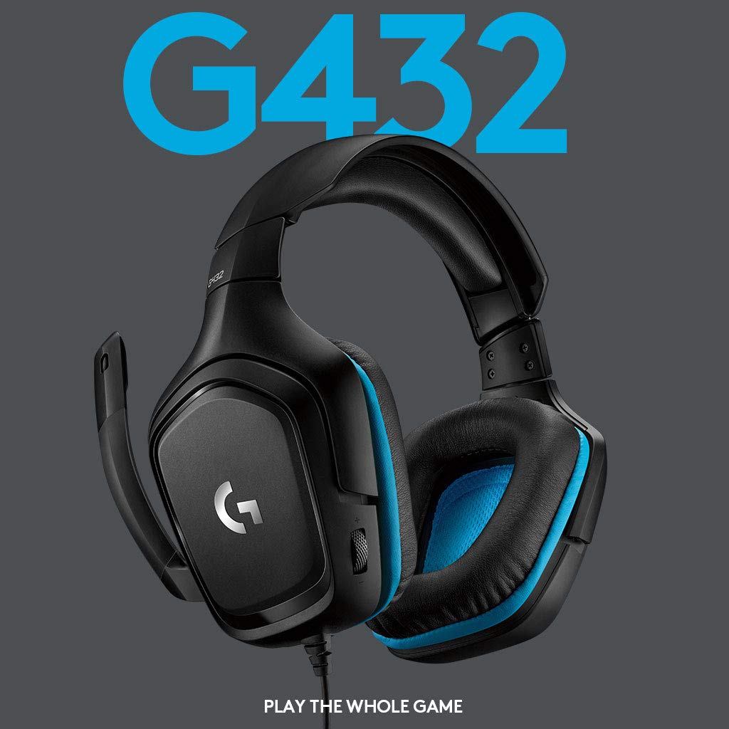 LOGITECH G432 7.1 SURROUND GAMING HEADSET 981-00070 thumbnail 2