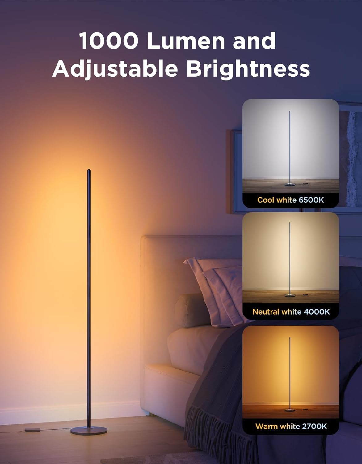 GOVEE SMART CORNER FLOOR LAMP LITE thumbnail 7