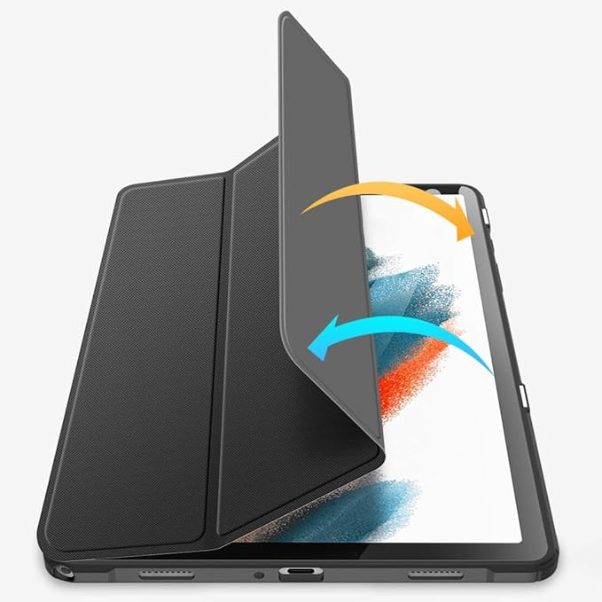 DUXDUCIS TOBY SAMSUNG TAB A9 BOOK CASE BLACK TOBY0187 thumbnail 2