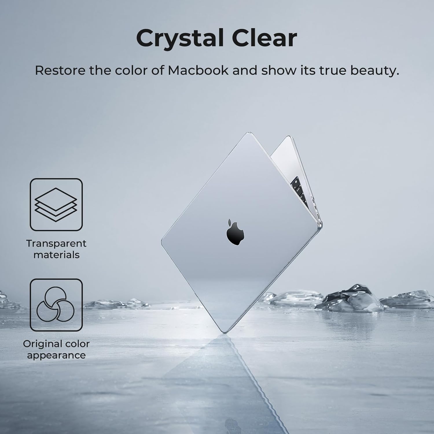 MACBOOK AIR 13 INCH HARDSHELL CASE CLEAR thumbnail 6