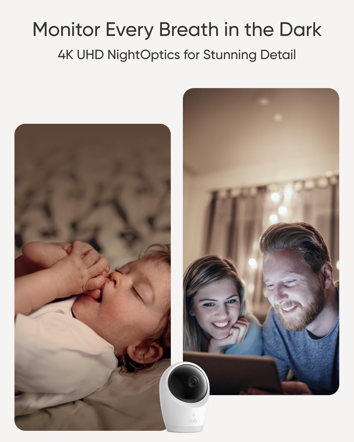 EUFY CAM E21 BABY MONITOR WHITE E8354221 thumbnail 3